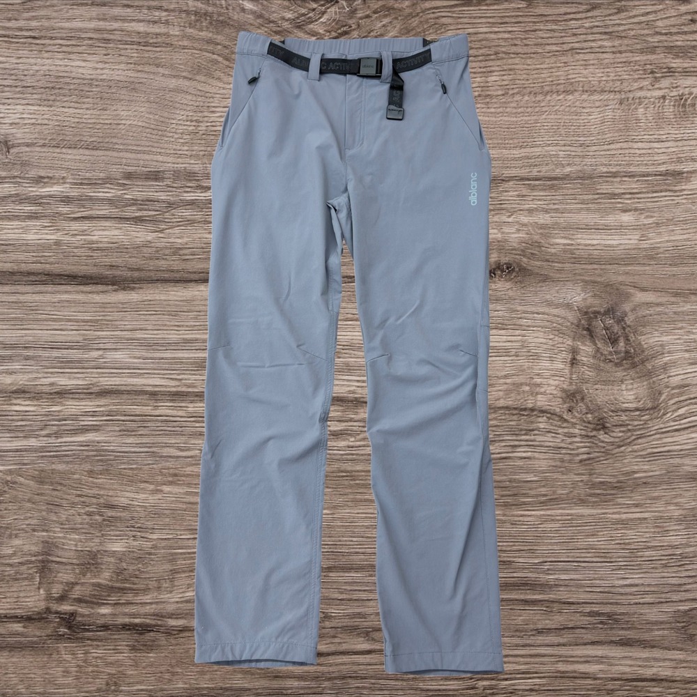 Alblanc AB5258 Hiking Pants Mens Size L 32x30 Gray Nylon Spandex Stretch Outdoor